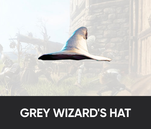 Grey Wizard's Hat Artifact Light Headwear Boost